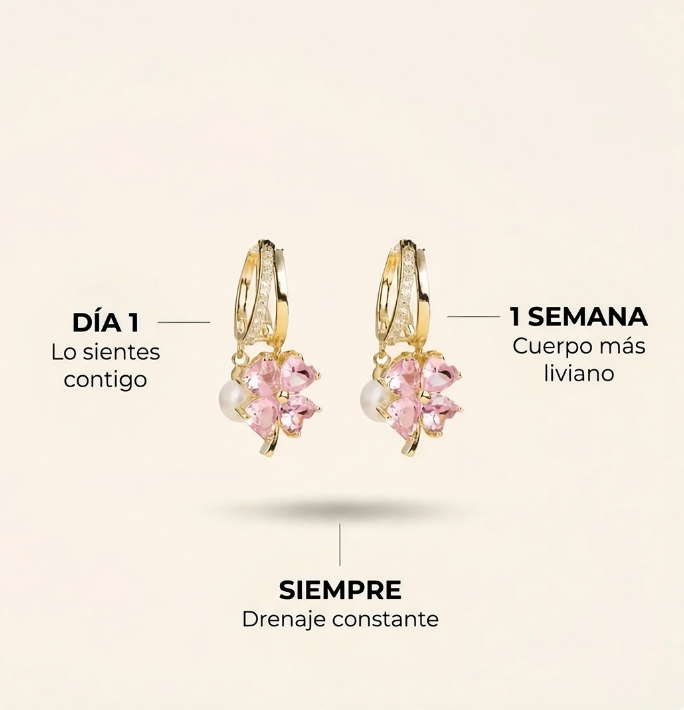 Par Aretes Detox Linfático | Cuerpo Más Liviano Cada Día 2X1