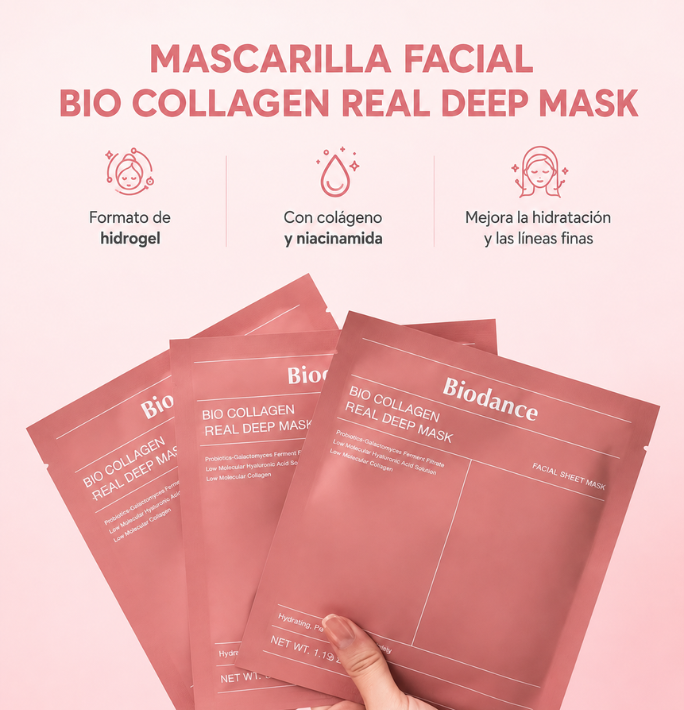 Mascarilla de colageno Biodance PACKS DE 3 uds