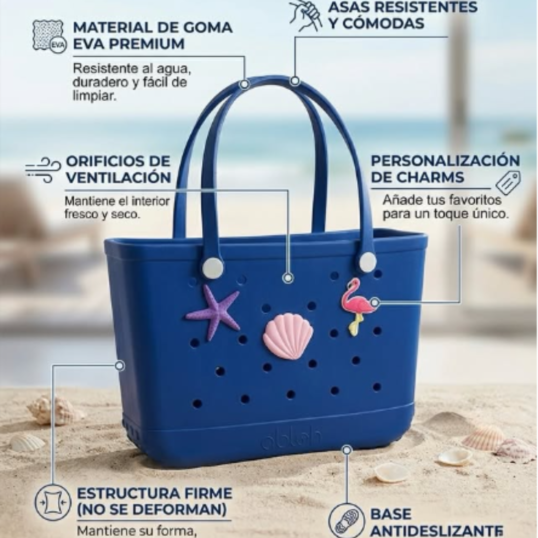 Bolsa de playa con diseño ergonomico